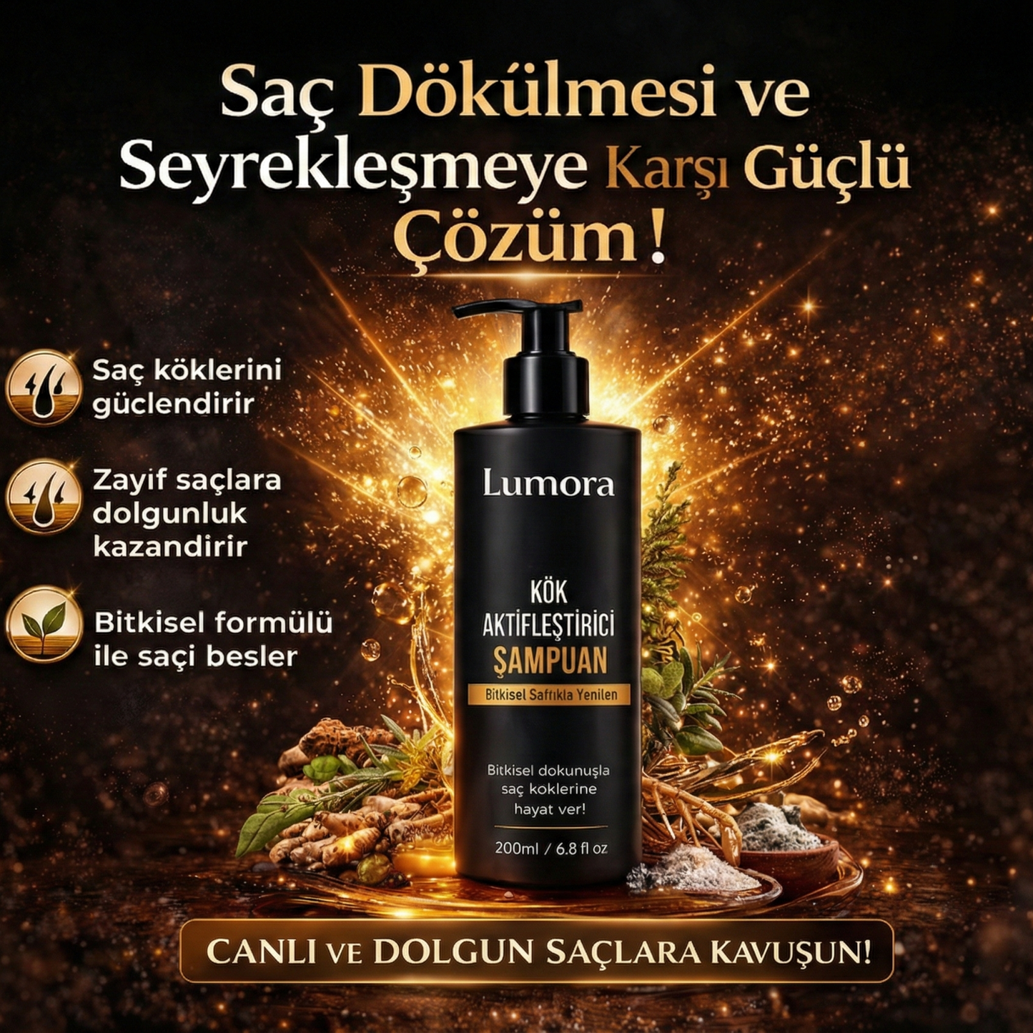 Lumora Kök Aktifleştirici Şampuan